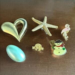 Gold and Silver brooches